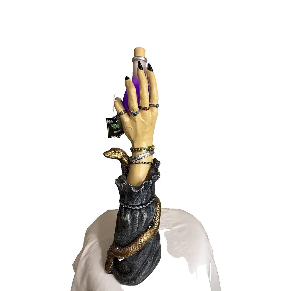 Broomstick Blvd. Halloween Light Up LED Witch Hand Decor holding‎ potion NEW